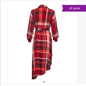 Plaid top with ruffles